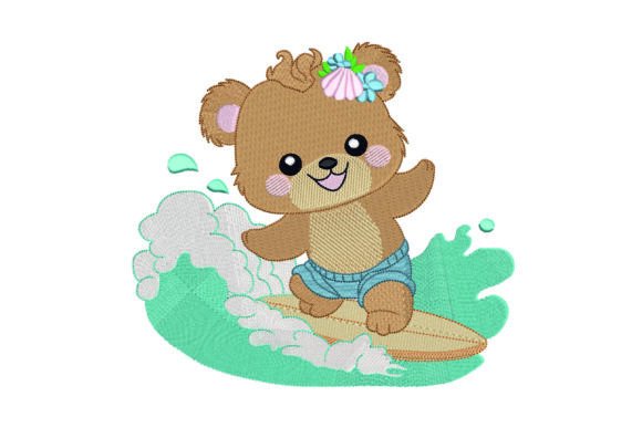 Review: Baby Surfer Teddy Bear Embroidery Design