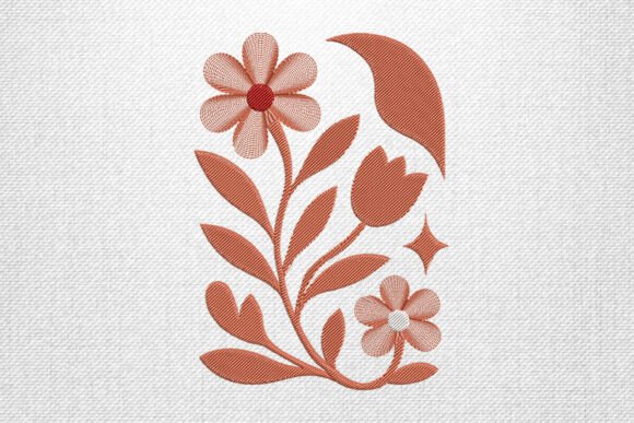 Review: Floral Moon Botanical Embroidery Design for Holiday Sales