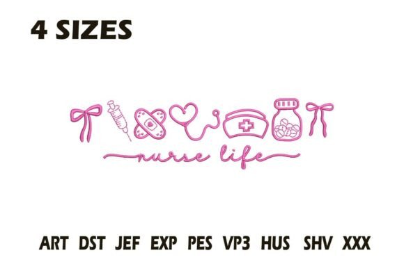 Review: Nurse Life Line Art Embroidery Design