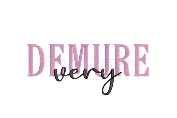 Review: Very Demure Embroidery Design for Merch