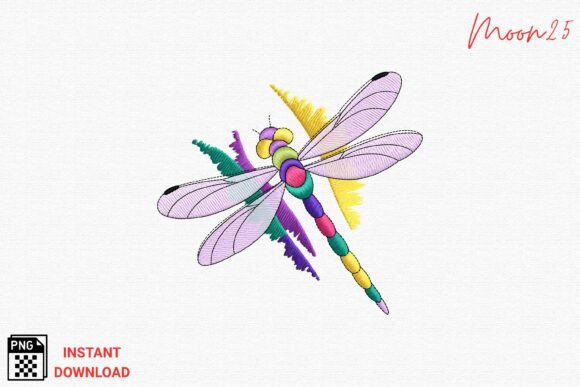 Reviewing the Colorful Dragonfly Embroidery PNG for Craft Fairs