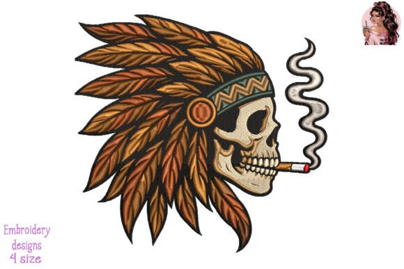 Reviewing the Smoking Skull Chief Embroidery for Craft Fairs