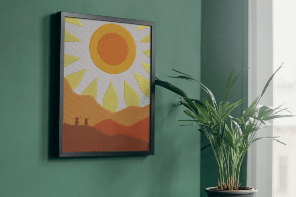 Reviewing the Sun Over Hills Embroidery Design